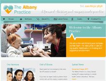 Tablet Screenshot of albanypractice.co.uk